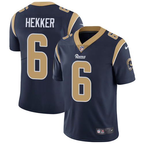 2019 Men Los Angeles Rams #6 Hekker dark blue Nike Vapor Untouchable Limited NFL Jersey->los angeles rams->NFL Jersey